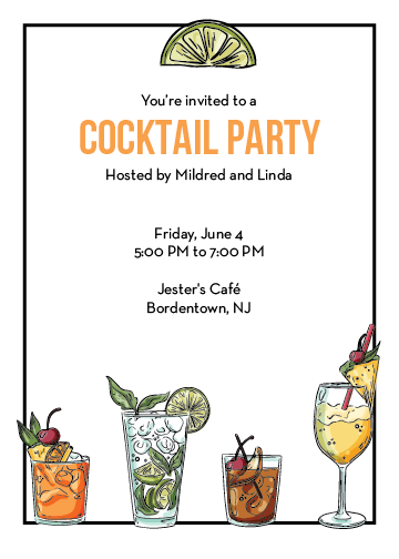 Cocktail Party invitation