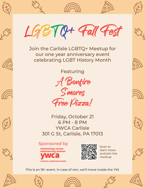 LGBTQ+ fall fest flyer